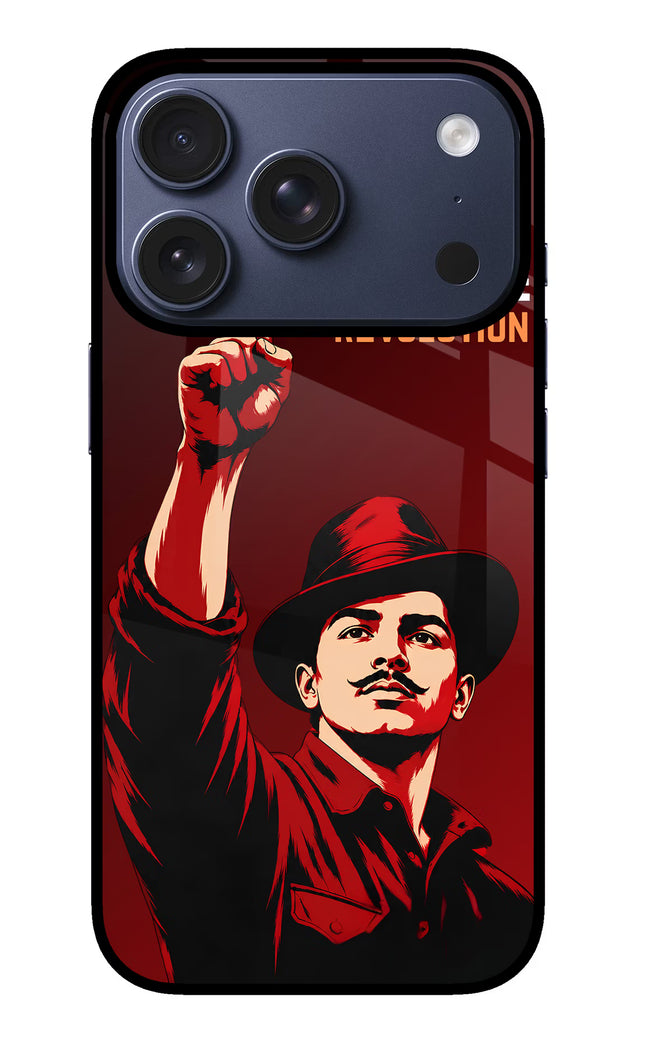 Bhagat Singh Revolution iPhone 17 Pro Glass Case