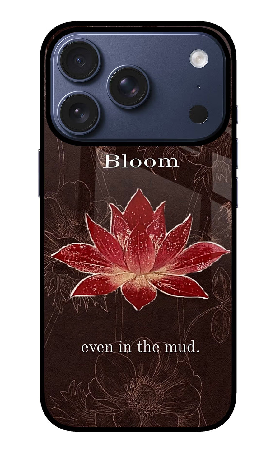 Bloom iPhone 17 Pro Back Cover, Glass case