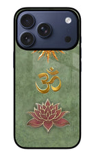 Om & Lotus iPhone 17 Pro Glass Case