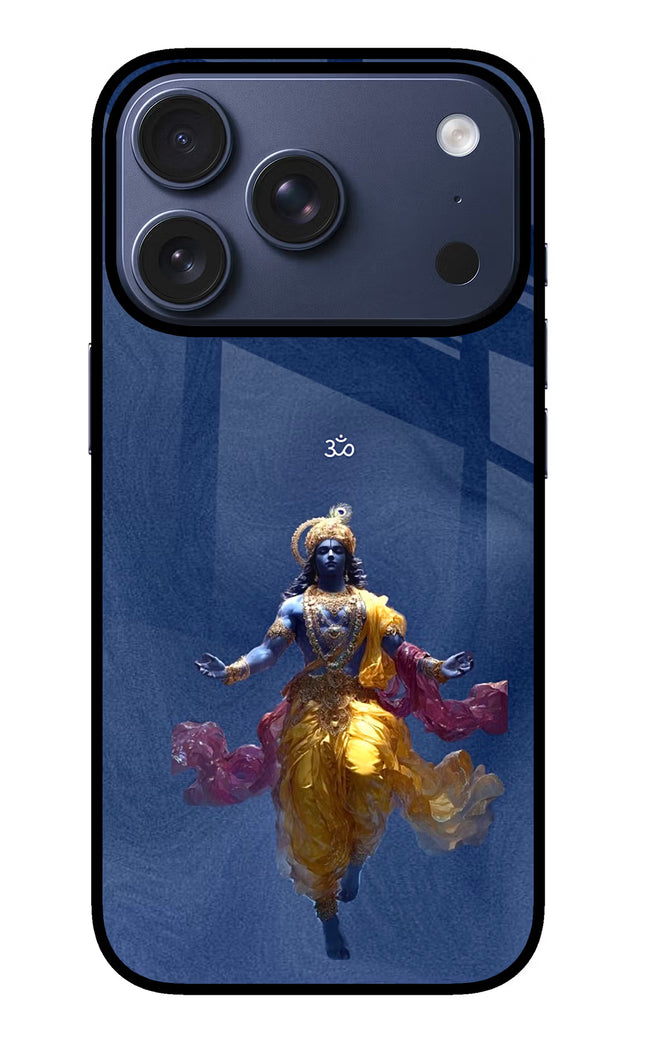 Cosmic Krishna iPhone 17 Pro Glass Case