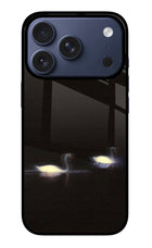 Silent Swans iPhone 17 Pro Glass Case Back Cover by Casekaro