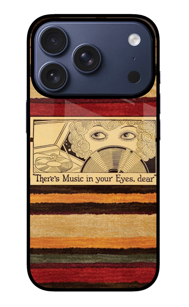 Vinyl Stripes iPhone 17 Pro Glass Case