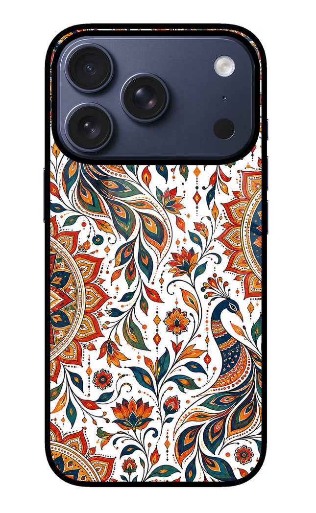 White Mayura iPhone 17 Pro Glass Case