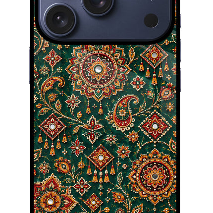 Green Pataka iPhone 17 Pro Glass Case