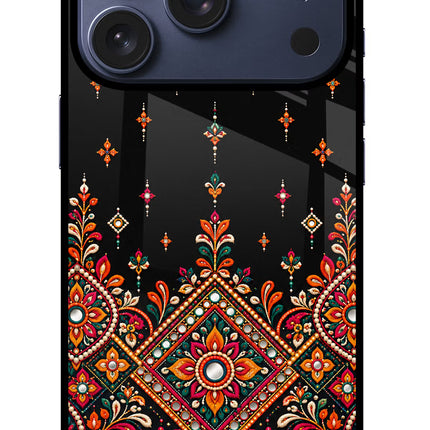 Noir Mehfil iPhone 17 Pro Glass Case