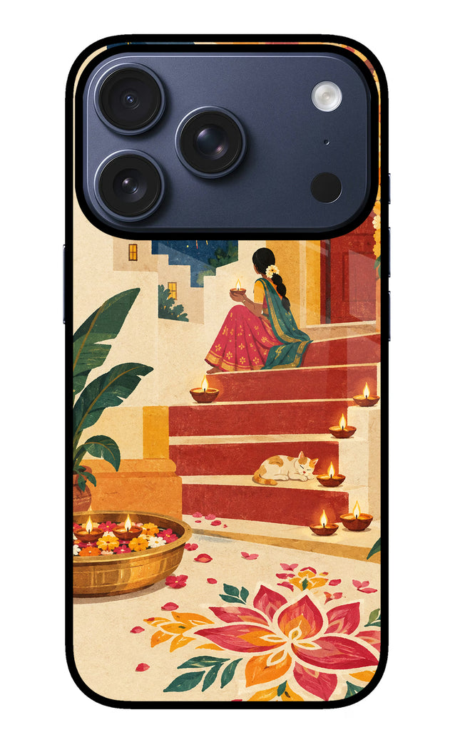 Diwali Rangoli iPhone 17 Pro Glass Case