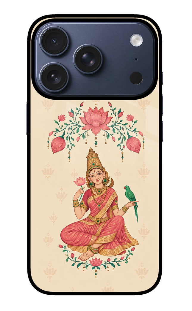 Goddess Lakshmi iPhone 17 Pro Glass Case