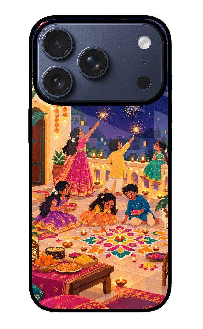Diwali Night iPhone 17 Pro Glass Case
