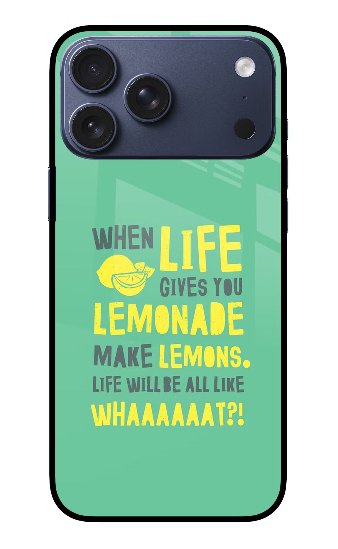 Quote iPhone 17 Pro Max Glass Case Back Cover by Casekaro