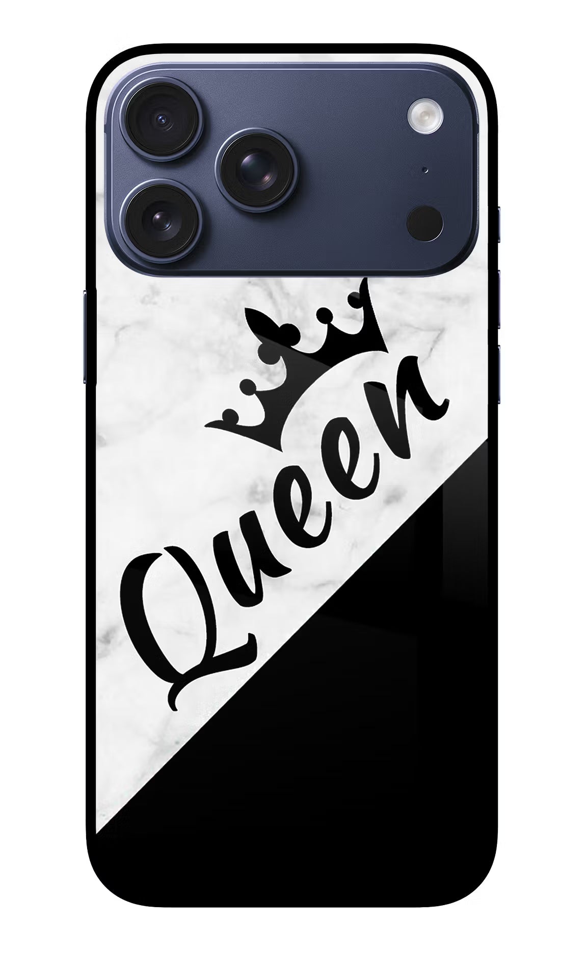 Queen iPhone 17 Pro Max Glass Case Back Cover by Casekaro