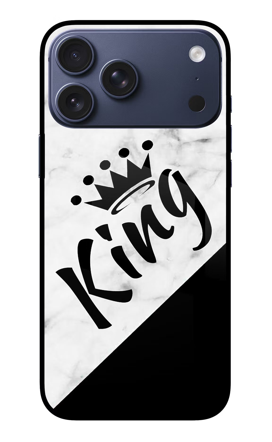 King iPhone 17 Pro Max Glass Case Back Cover by Casekaro