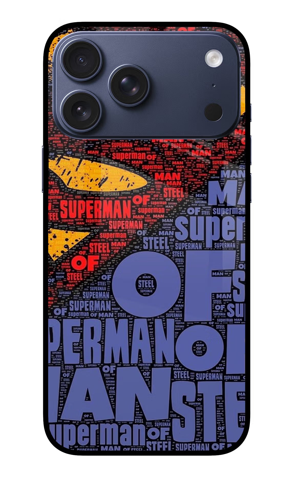 Superman iPhone 17 Pro Max Glass Case Back Cover by Casekaro