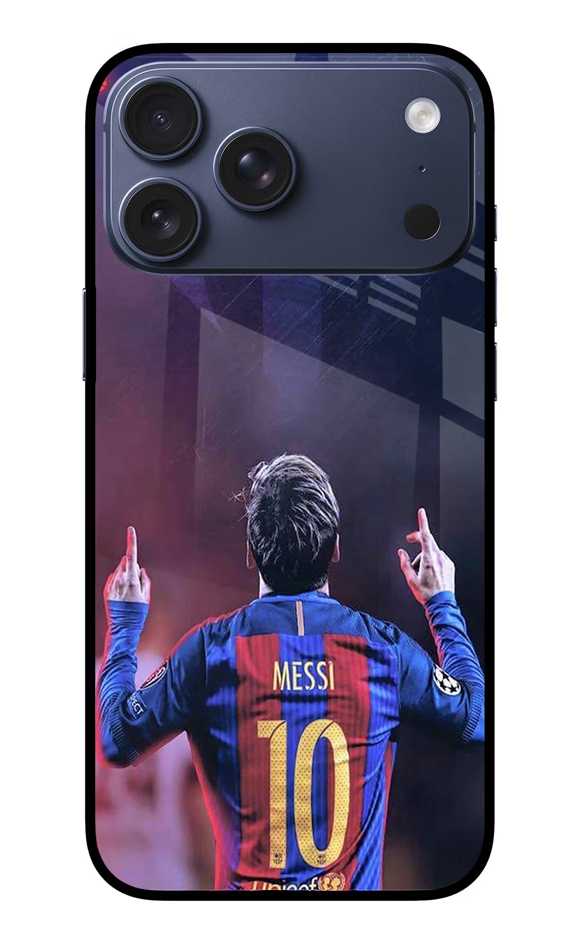 Messi iPhone 17 Pro Max Glass Case Back Cover by Casekaro
