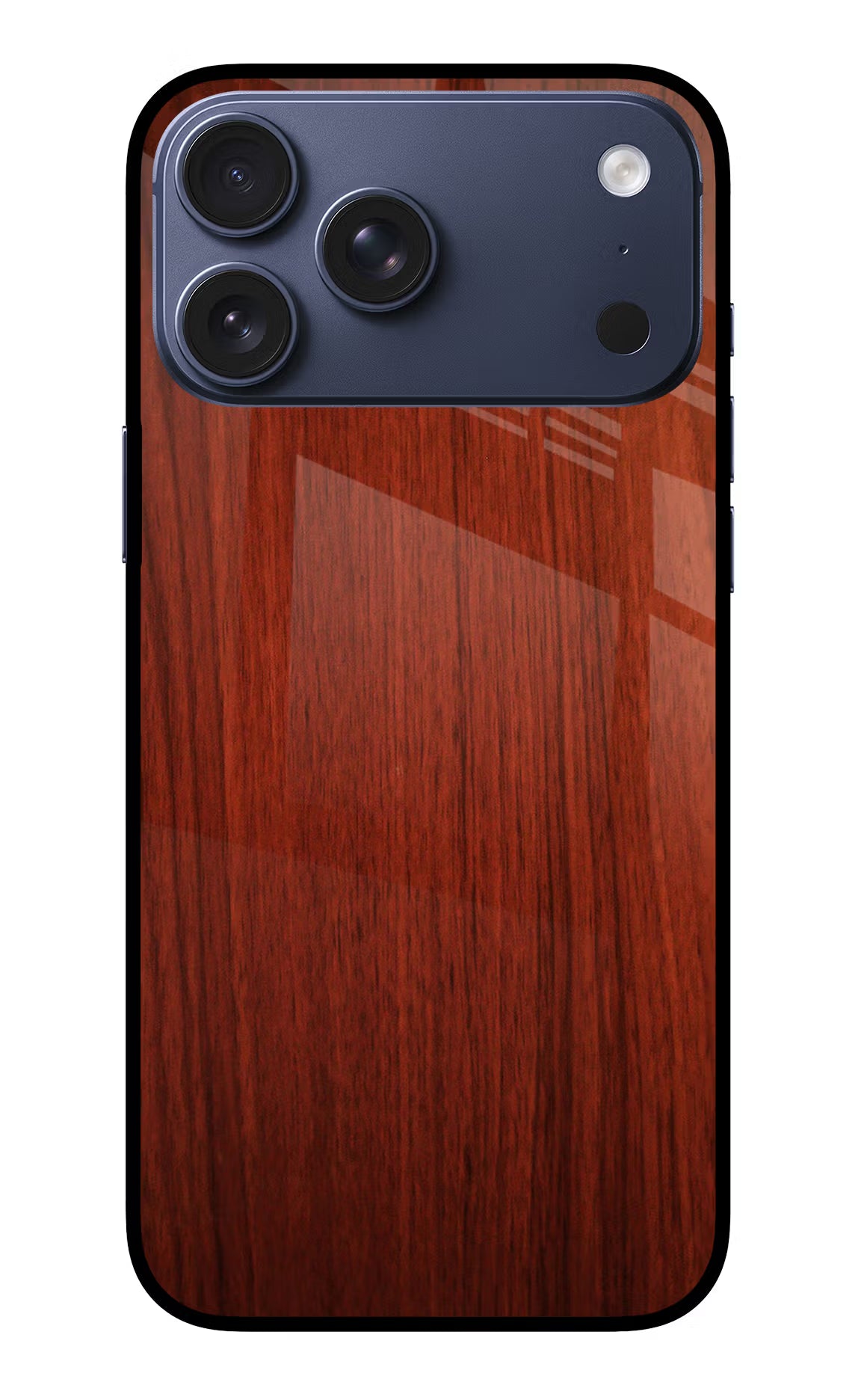 Wooden Plain Pattern iPhone 17 Pro Max Glass Case Back Cover by Casekaro