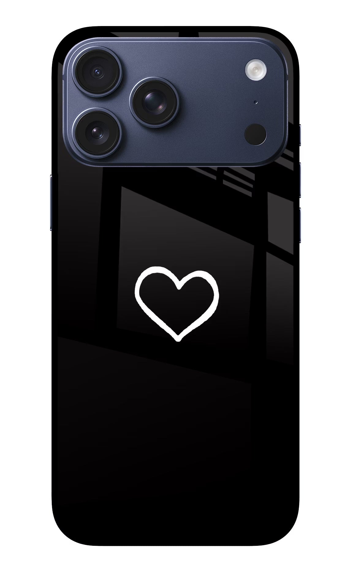Heart iPhone 17 Pro Max Glass Case Back Cover by Casekaro