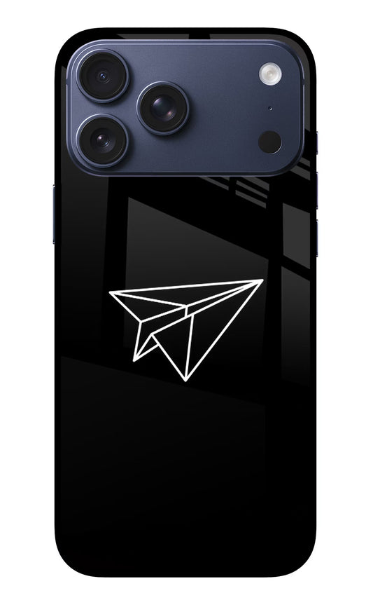 Paper Plane White iPhone 17 Pro Max Glass Case