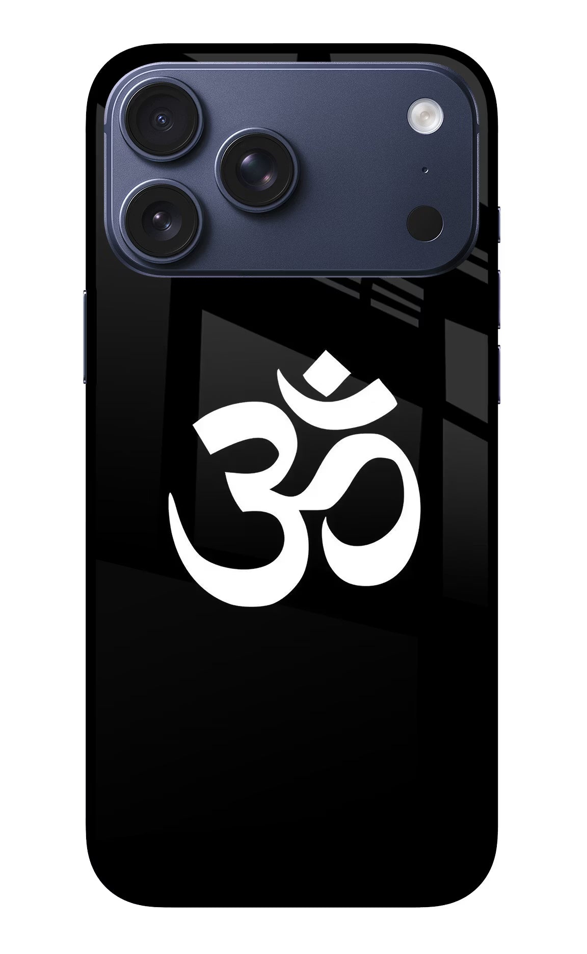 Om iPhone 17 Pro Max Glass Case Back Cover by Casekaro