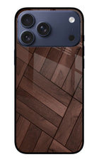 Wooden Texture Design iPhone 17 Pro Max Glass Case