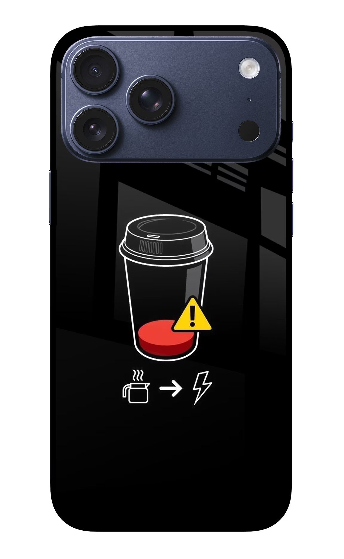 Coffee iPhone 17 Pro Max Glass Case Back Cover by Casekaro