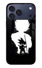 Goku Shadow iPhone 17 Pro Max Glass Case Back Cover by Casekaro
