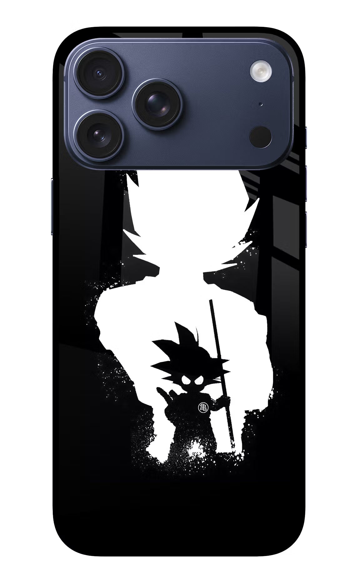 Goku Shadow iPhone 17 Pro Max Glass Case Back Cover by Casekaro