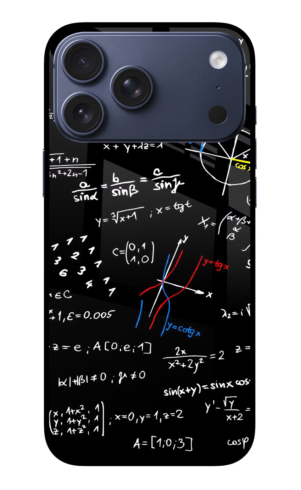 Mathematics Formula iPhone 17 Pro Max Glass Case Back Cover by Casekaro