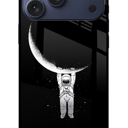 Moon Space iPhone 17 Pro Max Glass Case
