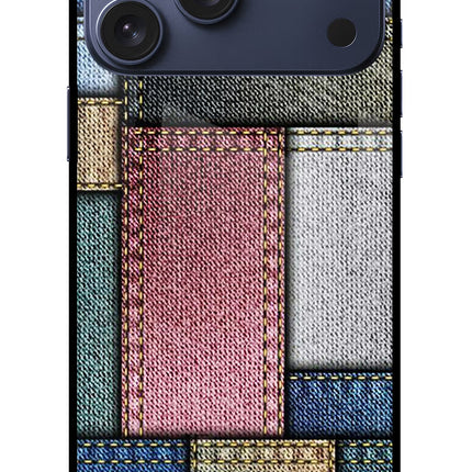 Multicolor Jeans iPhone 17 Pro Max Glass Case