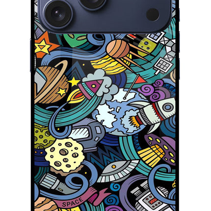 Space Abstract iPhone 17 Pro Max Glass Case