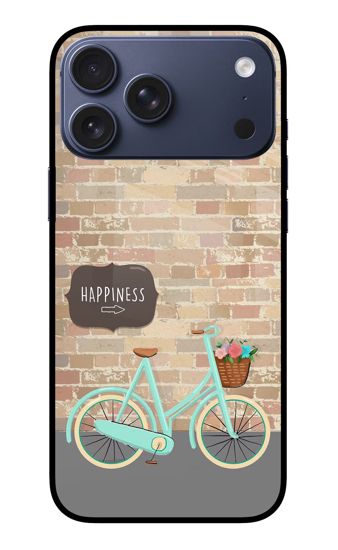 Happiness Artwork iPhone 17 Pro Max Glass Case Back Cover by Casekaro