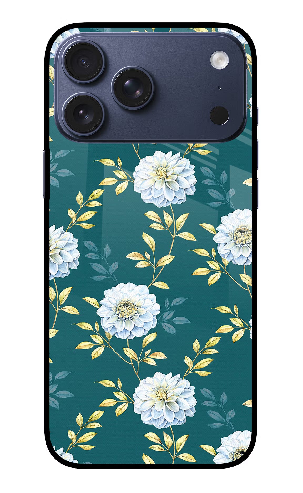 Flowers iPhone 17 Pro Max Glass Case Back Cover by Casekaro