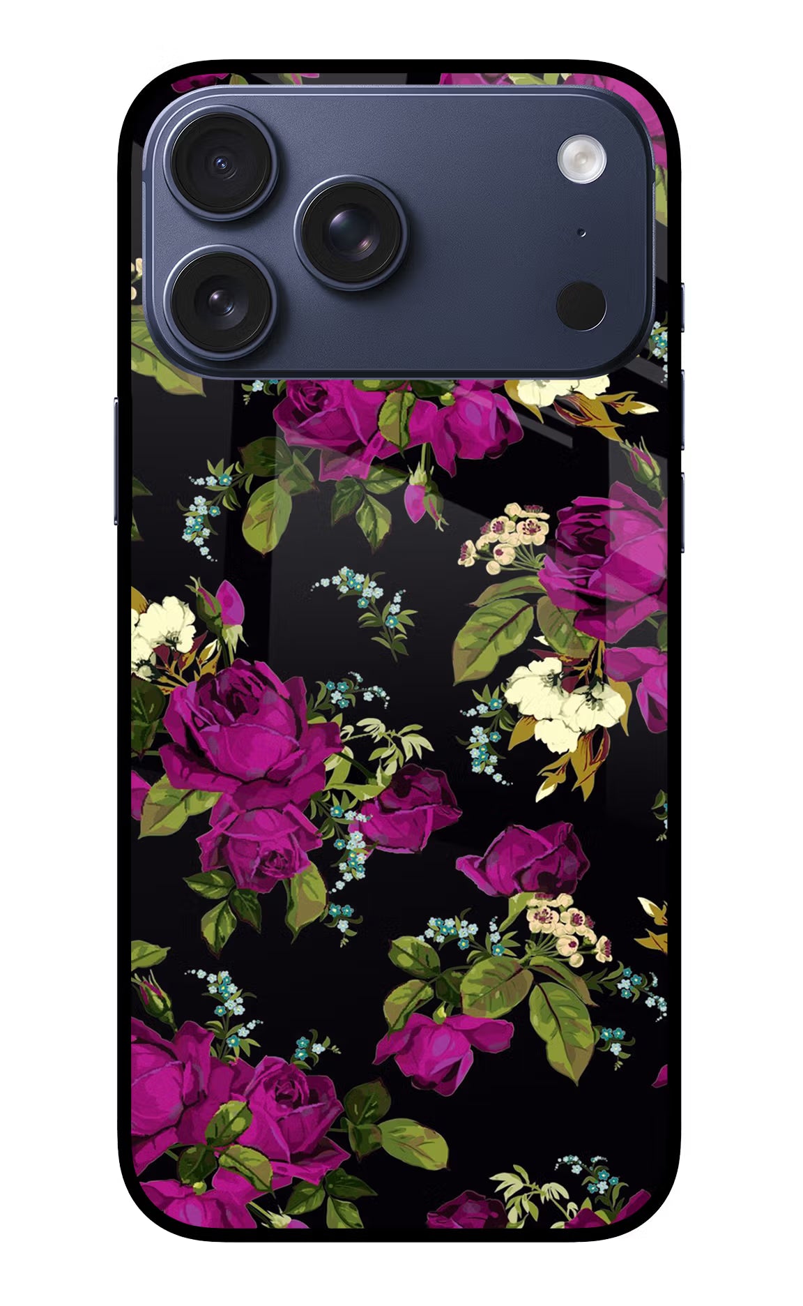 Flowers iPhone 17 Pro Max Glass Case Back Cover by Casekaro