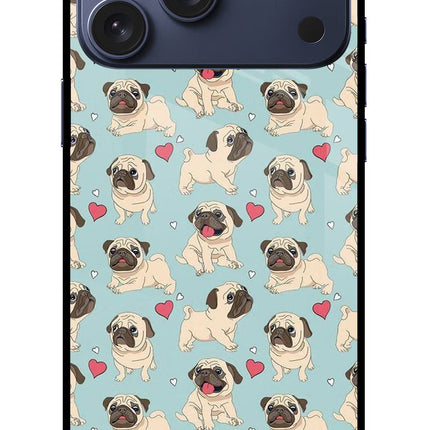 Pug Dog iPhone 17 Pro Max Glass Case