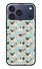 Pug Dog iPhone 17 Pro Max Glass Case Back Cover by Casekaro