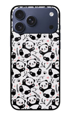 Cute Panda iPhone 17 Pro Max Glass Case Back Cover by Casekaro
