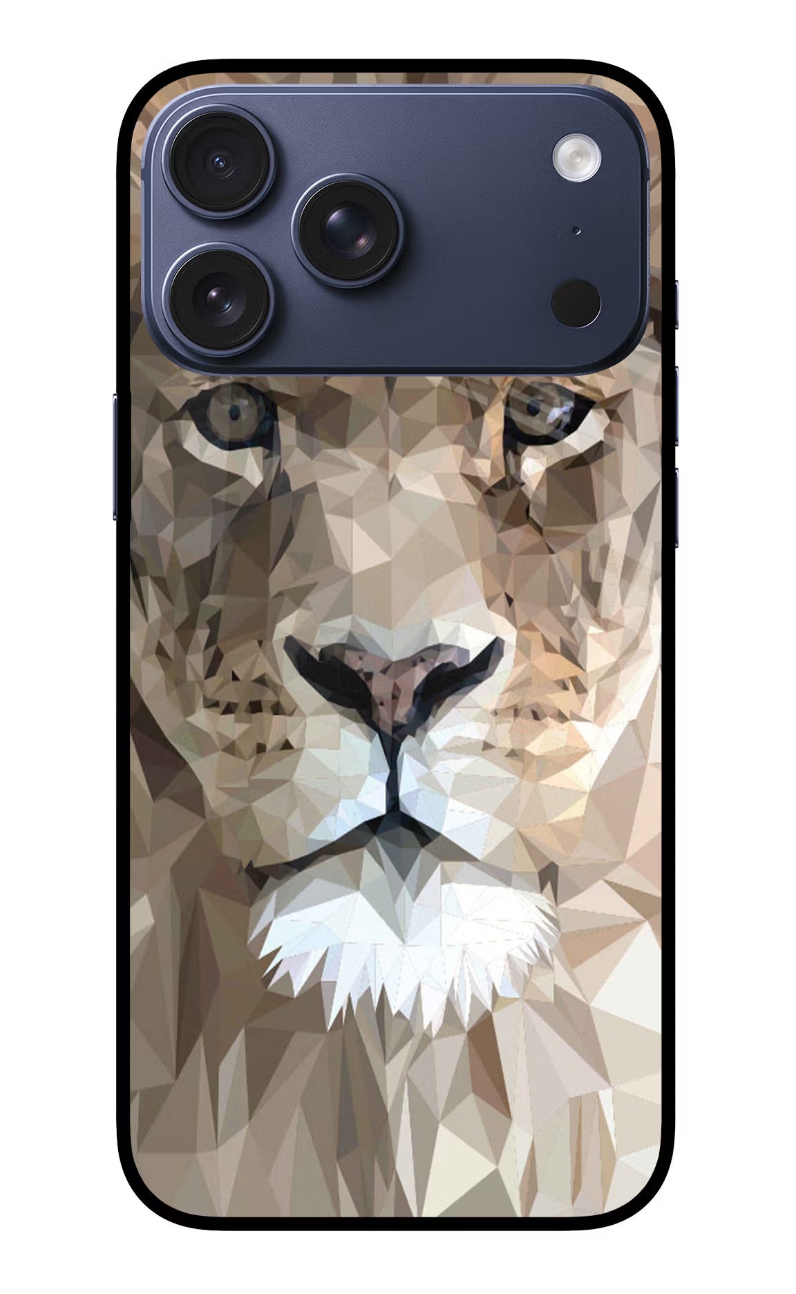 Lion Art iPhone 17 Pro Max Glass Case Back Cover by Casekaro
