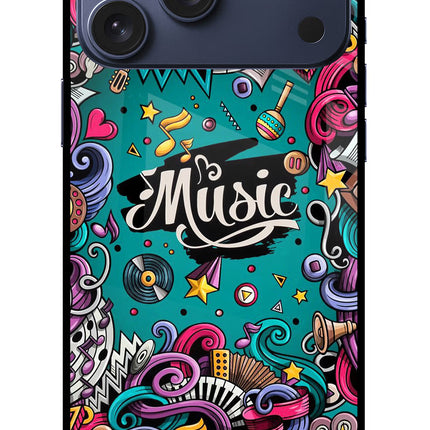 Music Graffiti iPhone 17 Pro Max Glass Case
