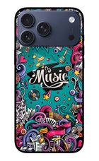 Music Graffiti iPhone 17 Pro Max Glass Case