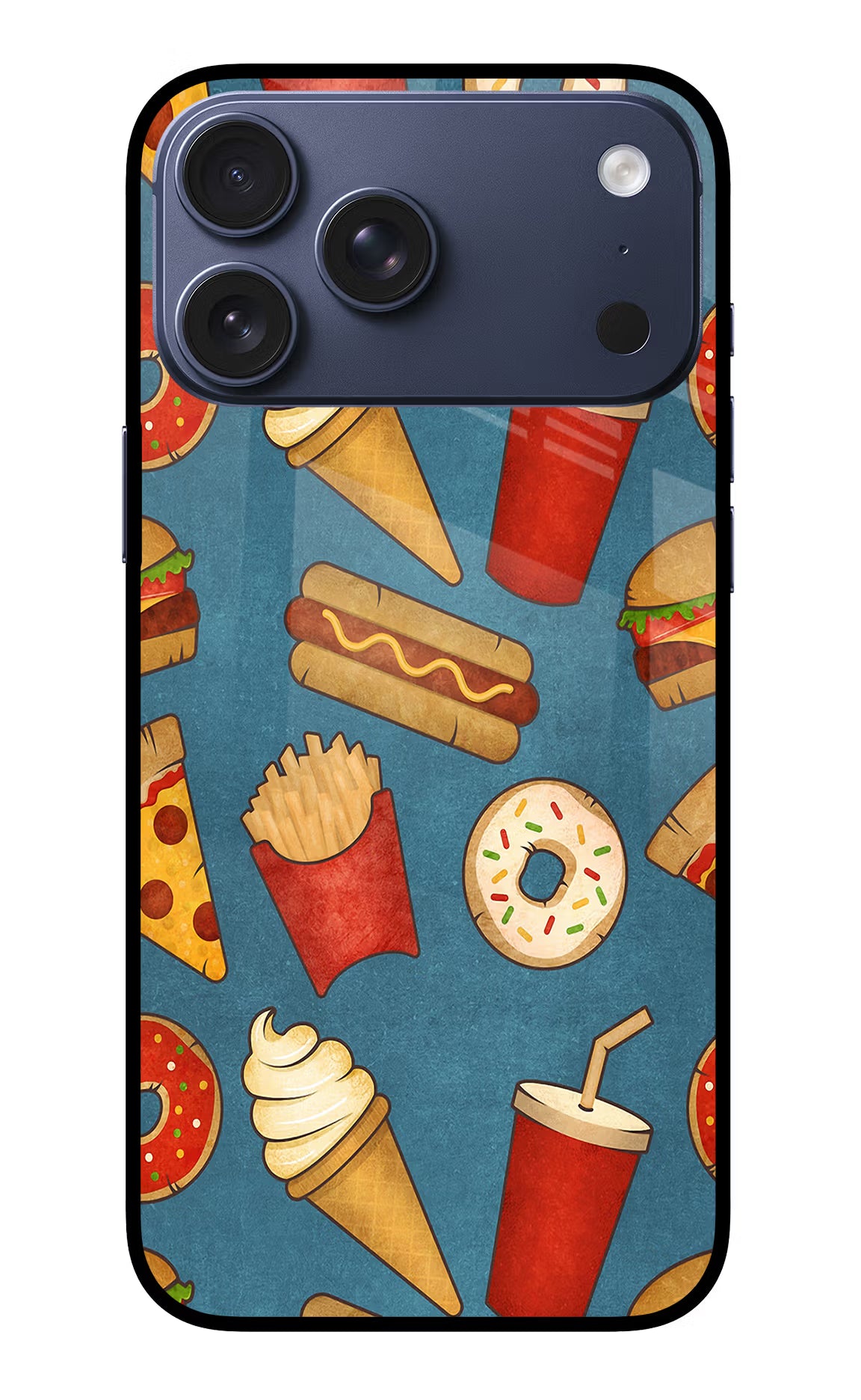 Foodie iPhone 17 Pro Max Glass Case Back Cover by Casekaro