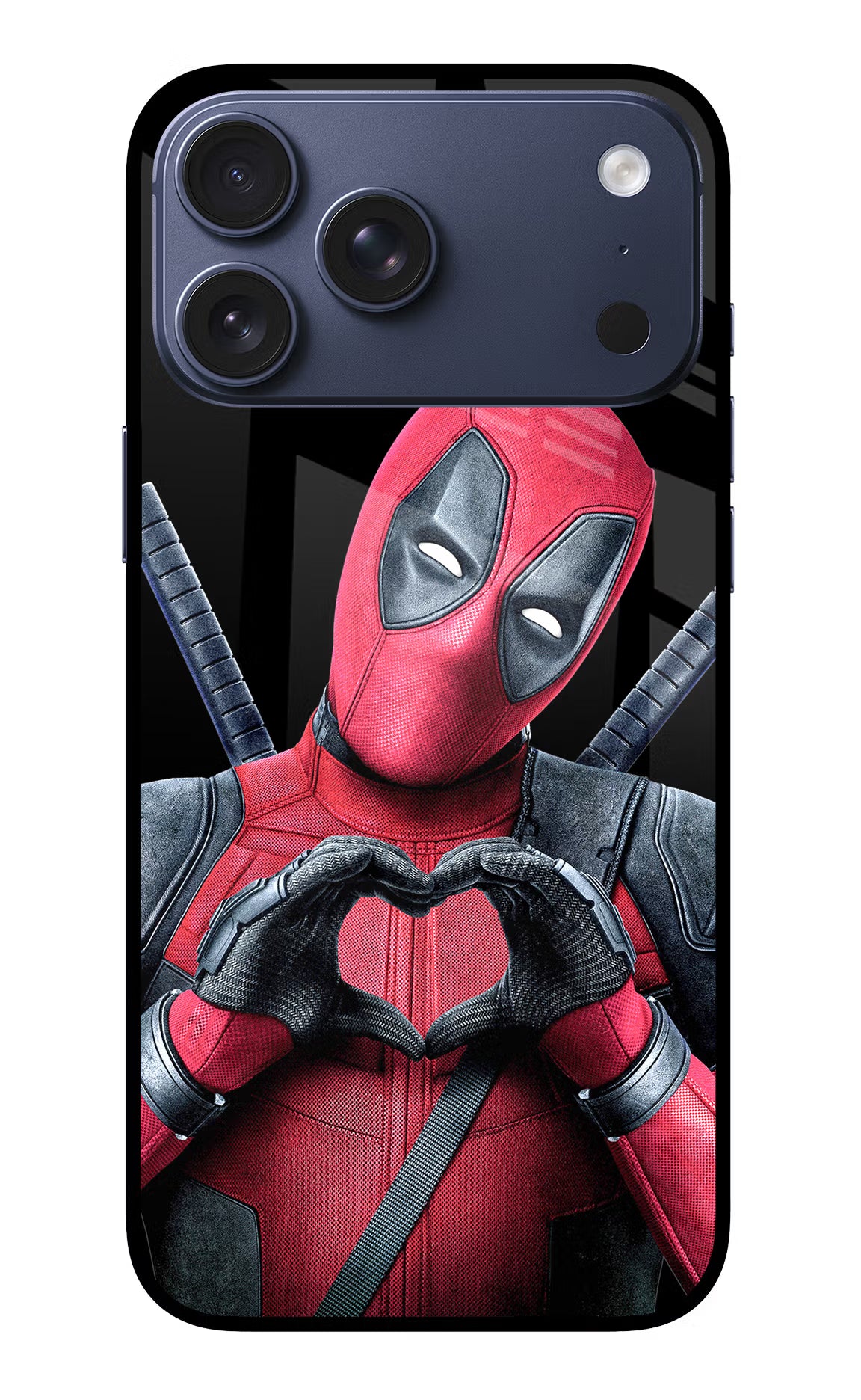 Deadpool iPhone 17 Pro Max Glass Case Back Cover by Casekaro
