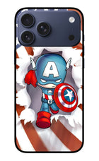 Captain America iPhone 17 Pro Max Glass Case