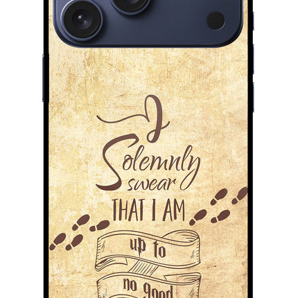I Solemnly swear that i up to no good iPhone 17 Pro Max Glass Case
