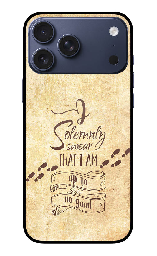 I Solemnly swear that i up to no good iPhone 17 Pro Max Glass Case