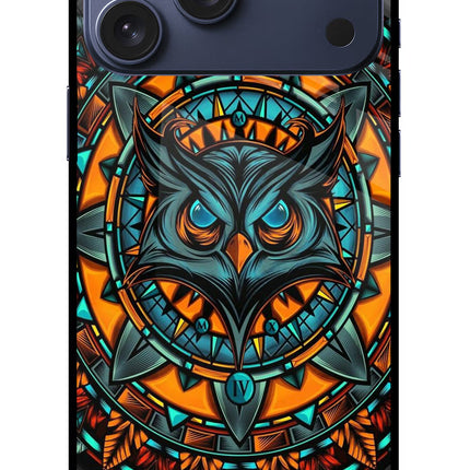 Angry Owl Art iPhone 17 Pro Max Glass Case