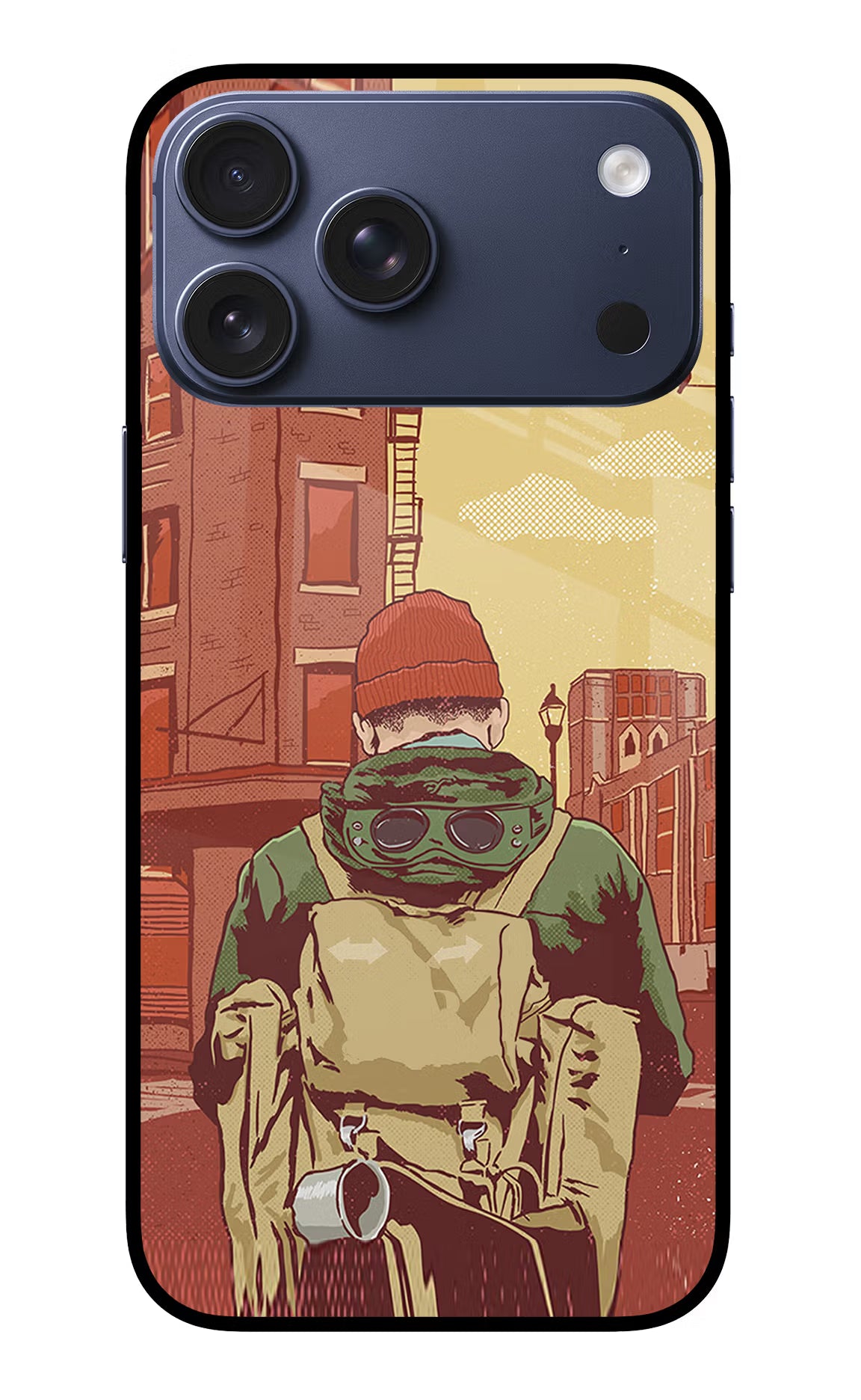 Adventurous iPhone 17 Pro Max Glass Case Back Cover by Casekaro