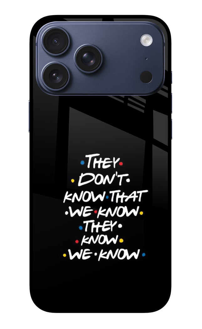 FRIENDS Dialogue iPhone 17 Pro Max Glass Case