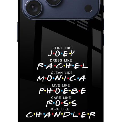 FRIENDS Character iPhone 17 Pro Max Glass Case