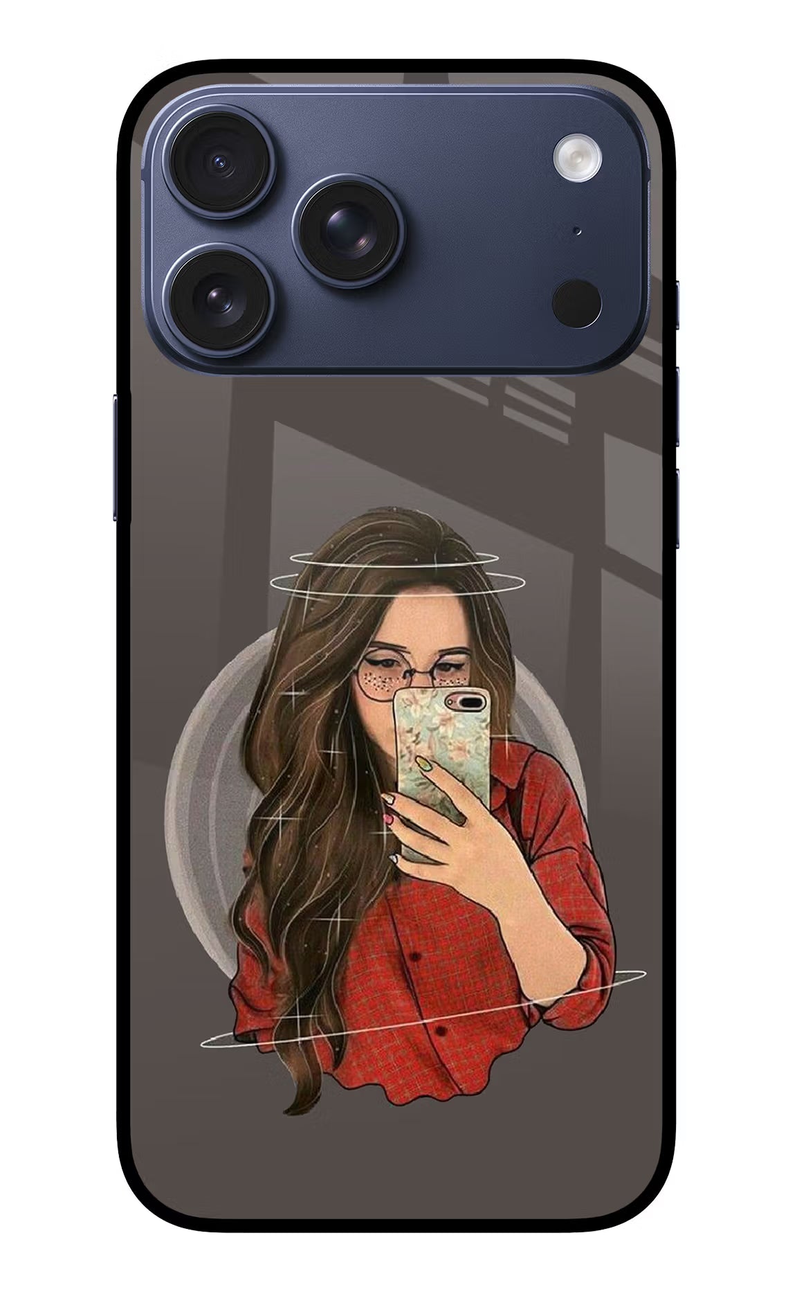 Selfie Queen iPhone 17 Pro Max Glass Case Back Cover by Casekaro