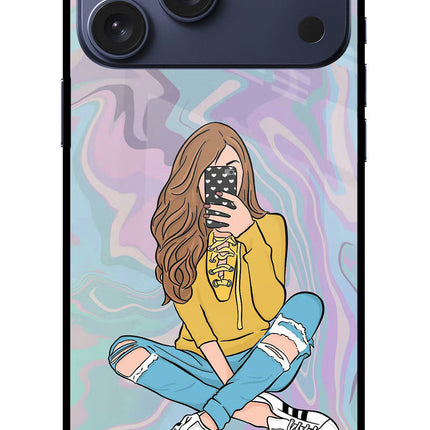 Selfie Girl iPhone 17 Pro Max Glass Case