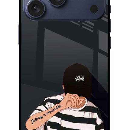 Aesthetic Boy iPhone 17 Pro Max Glass Case